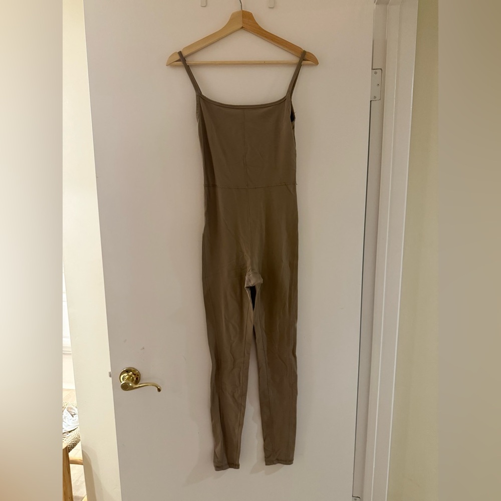 Aritzia Wilfred Taupe Jumpsuit